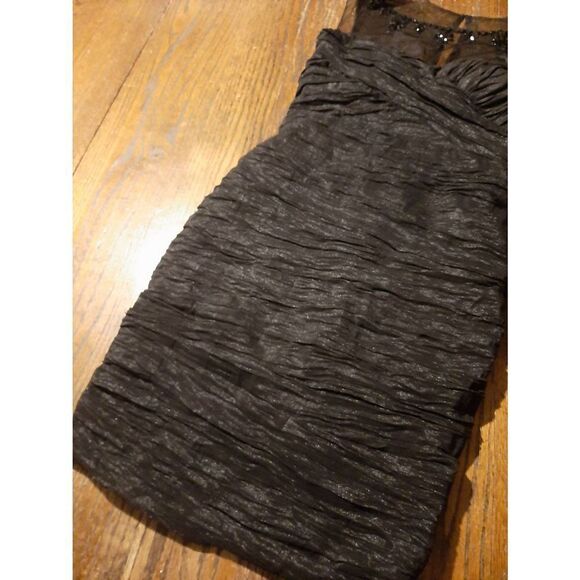 Size 3-4 Jump Apparel Wendye Chaitin Black Embellished Bodycon Mini Dress - Picture 6 of 7